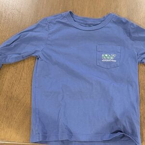 Vineyard Vines Kids Navy Long Sleeve Tee